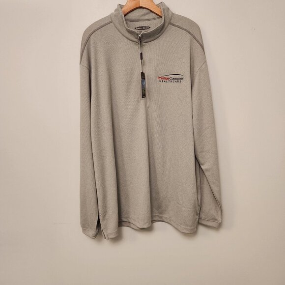 Pebble Beach Performance 1/4 Zip Pullover Embroidered Logos Mens XXL NEW - Picture 6 of 16